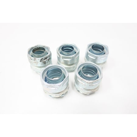 Egs Conduit Fitting Connector, Liquid-Tight, Iron, Electro Zinc Plated 4Q-100